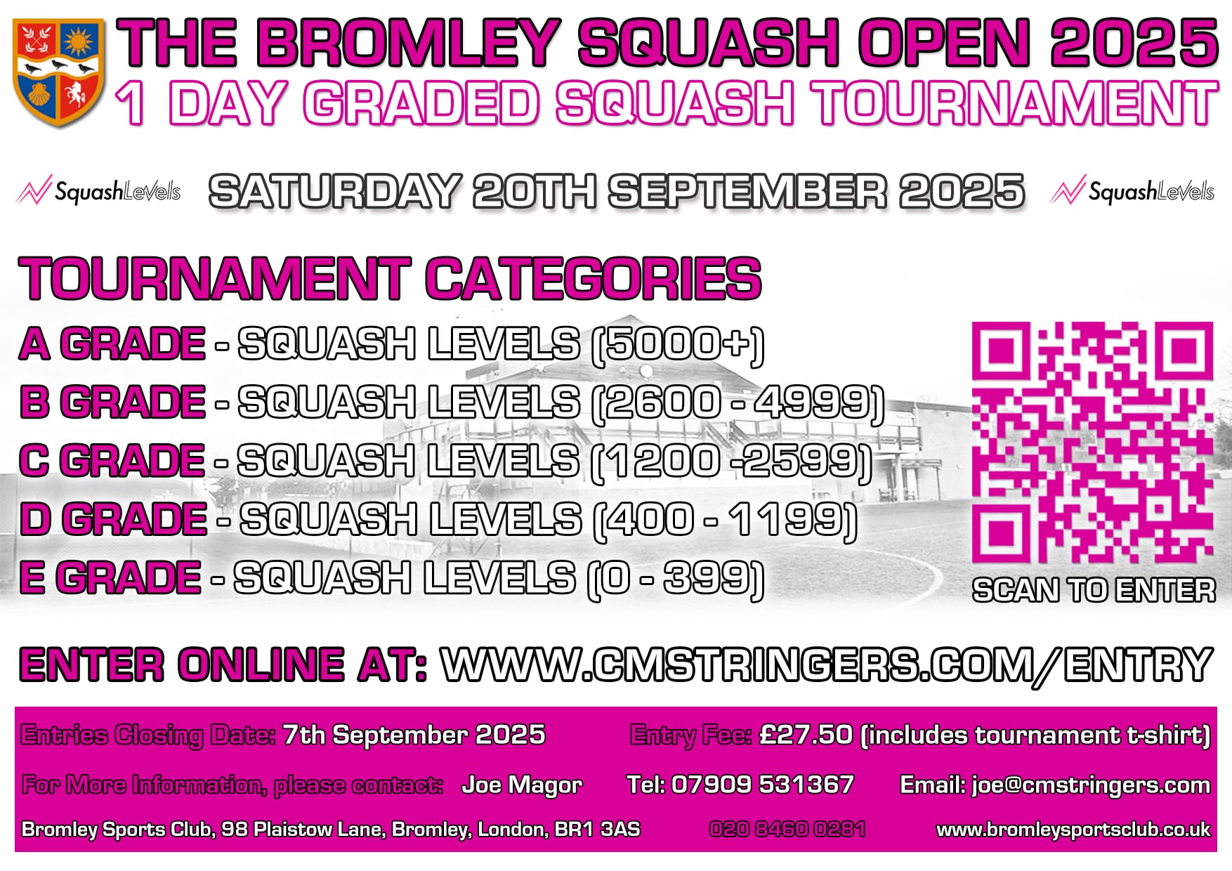 Bsc squash open tournament 2025
