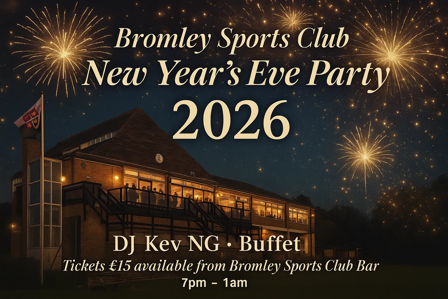 New Year’s Eve party at Bromley Sports Club