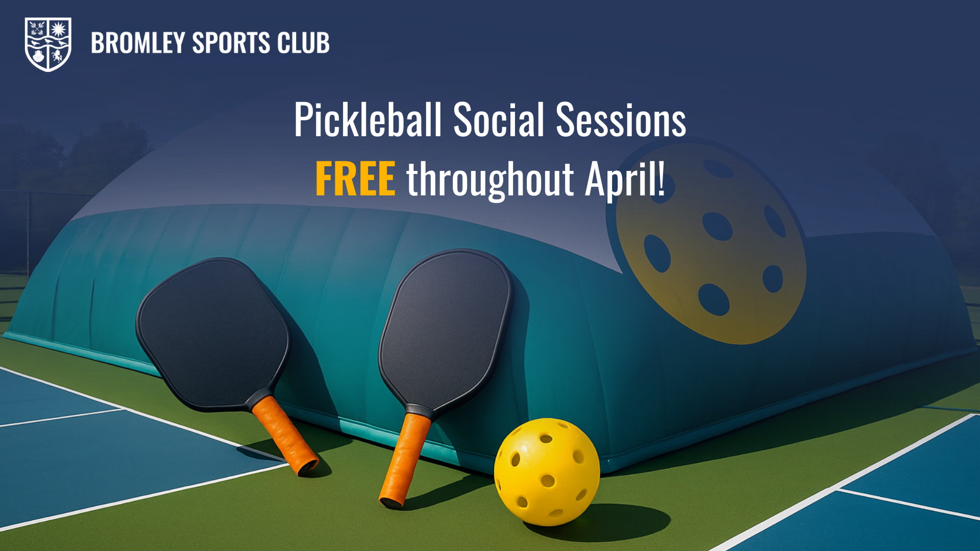 Pickleball social sessions April