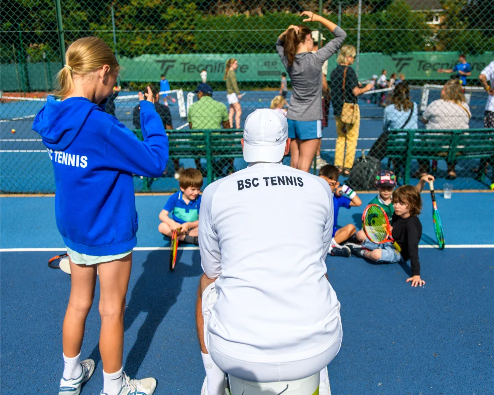 Children at a tennis holiday camp at Bromley Sports Club, photo 9